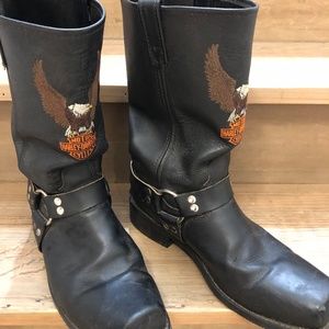 Leather Harley Davidson Boots